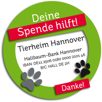 Spende fürs Tierheim Hannover
